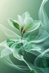Fototapeta premium Gentle Nature Digital Background with Smooth Flow, Generative AI