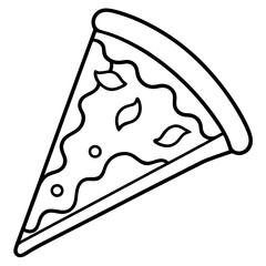 Single-Line Pizza Slice Art