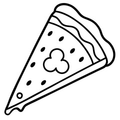 Single-Line Pizza Slice Art