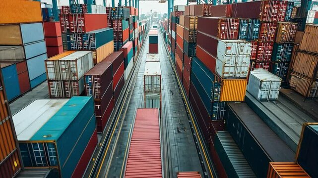 A man logistics expert integrates blockchain technology in supply chain management, improving transparency and efficiency across industries