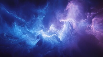 Obraz premium Celestial motion of ethereal clouds cosmic space abstract art digital environment wide angle mystical beauty