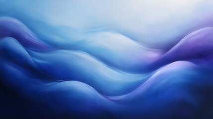 Obraz premium Oceanic wave patterns abstract art digital illustration blue tones fluid dynamics artistic expression