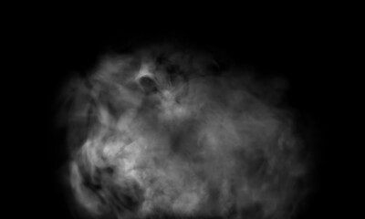 Abstract fog or white smoke evaporates turns, Big white smoke on black background, White smoke image evaporates turns on black background, fog effect, smoke effect