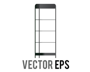 Modern metal grey stylish and retro showcase rack for retail shop design