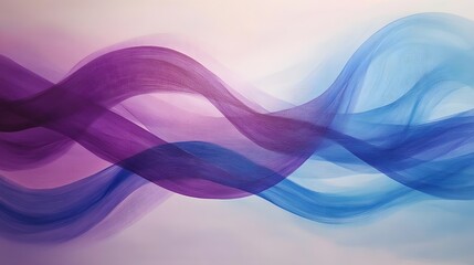Obraz premium Flowing waves of colorful abstract art studio digital artwork modern environment eye level serenity concept