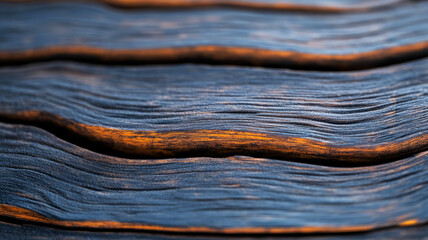 Fototapeta premium Close-Up of Weathered Wooden Surface Highlighting Textures and Natural Patterns in Grain