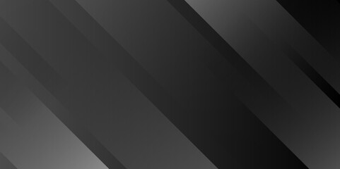 Obraz premium Abstract lines pattern technology on gray gradients background. Modern gray abstract vector long banner background. Vector illustration abstract graphic design banner pattern background template.