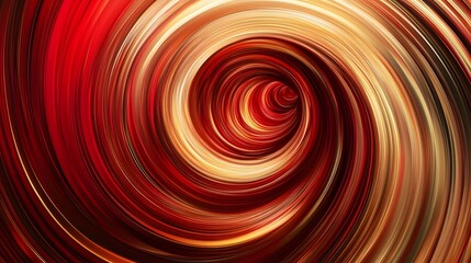 Dynamic swirl of red and gold colors abstract art digital creation vibrant environment close-up view energy concept