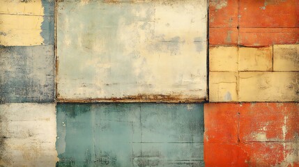Abstract Vintage Wall