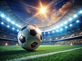 Immersive 3D render of Argentina's vibrant soccer stadium, packed with action.