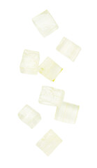 Aloe vera gel slice  isolated 