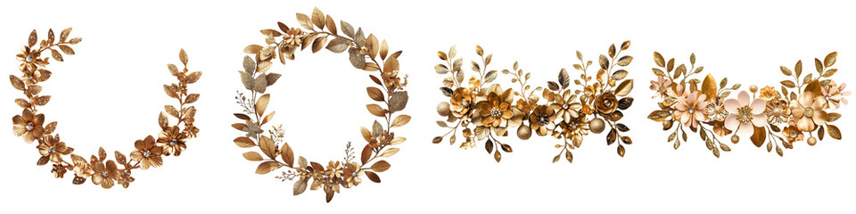 Fall Foliage Wreaths and Garlands with Dried Leaves Branches and Floral Elements for Seasonal and Decor