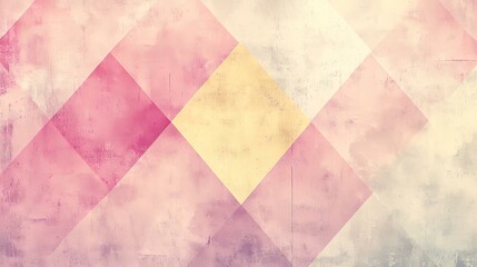 Abstract Geometric Design in Pastel Tones
