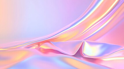 Fototapeta premium Pink Holographic Textured Background in Synthwave Style for Retro-Futuristic Designs