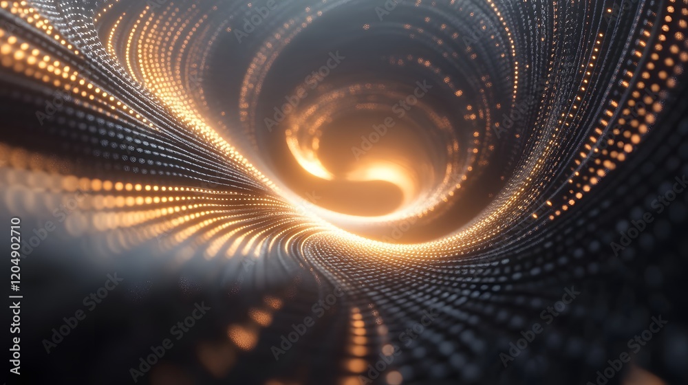 Poster dynamic data visualization technology abstract art digital environment close-up view visual conceptu