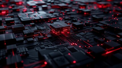 Fototapeta premium abstract futuristic cyber tech wallpaper background