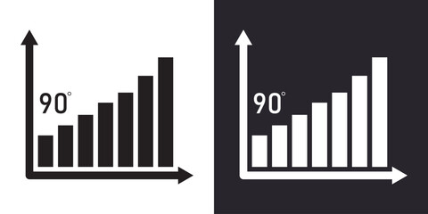 360 degree arrow. Icon with 360 degree. Arrow icon with rotate angle.