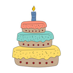 Colorful Birthday Decoration Clipart: Party Celebration Graphics