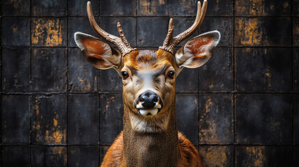 cow head on an isolated background