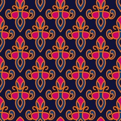 pattern batik flower damask ethnic boho ikat texture tribal geometric background