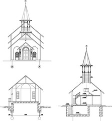 vector illustration design image orthodox church holy old classic vintage