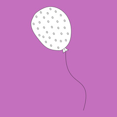 Birthday Party Clipart: Black and White Doodle Birthday Vector Graphics