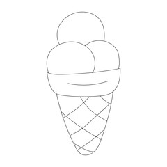 Birthday Clipart: Outline Birthday Party Decoration