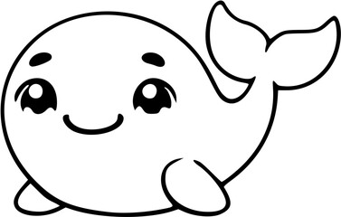 Fototapeta premium whale character