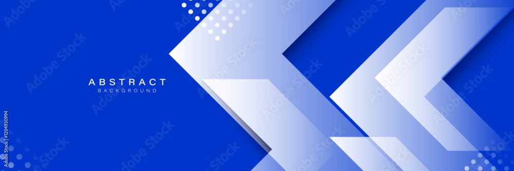 Poster modern blue abstract background with geometric shapes
