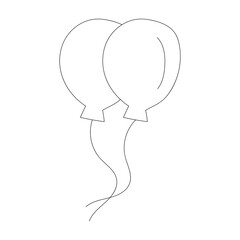 Doodle Party Celebration Clipart: Kawaii Cartoon Birthday Clipart