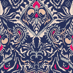 ethnic seamless pattern on background