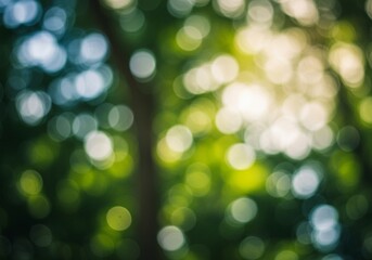 A dreamy and atmospheric image with a focus on soft, diffused light and vibrant green hues, suitable for use as a background, wallpaper, or in creative projects