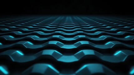 Obraz premium Abstract 3D Wave Background with Smooth Curves and Modern Design Elements