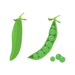 Green peas in a pod