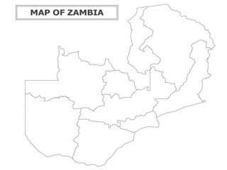 Fototapeta premium African Countries Geography Political map. Uganda Political map of country with capital, province or state capital, major cities and town.