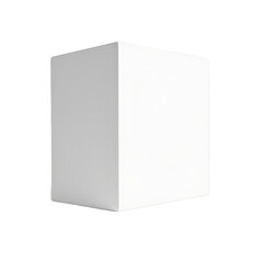 White box on transparent background