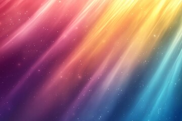 Naklejka premium Retro rainbow tones gradient background, glowing highlights texture, webpage background, copy space included, Generative AI