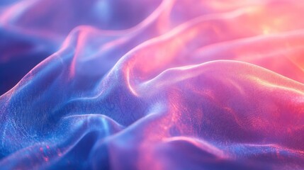 Obraz premium Glowing blue magenta gradient background, holographic patterns texture, event cover, copy space included, Generative AI