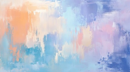 Soft Abstract Pastel Background with Gentle Brush Strokes and Hues