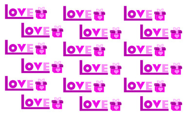 Valentine's Day background, gift box