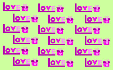 Valentine's Day background, gift box