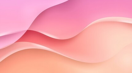 Abstract background with pink and orange wavy pattern.