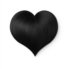Heart Shaped Black Hair, Romantic Hair Concept