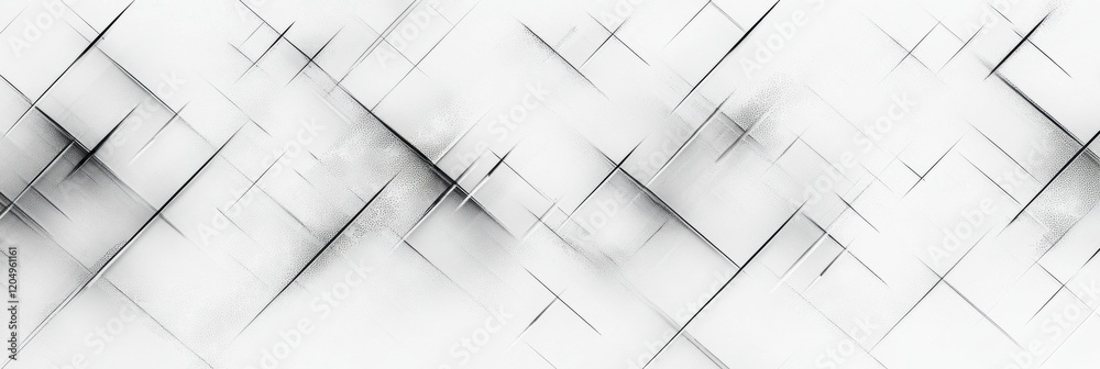 Aufkleber Abstract black and white geometric patterns create a striking visual effect in modern design. Generative AI
