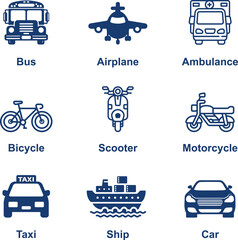 Transports Icons, Symbols & Logo