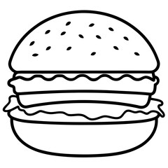 Creative Burger Vector Illustrations