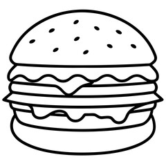 Creative Burger Vector Illustrations