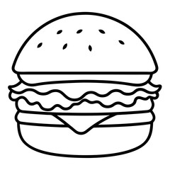 Creative Burger Vector Illustrations