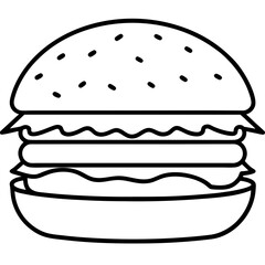 Creative Burger Vector Illustrations