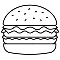 Creative Burger Vector Illustrations